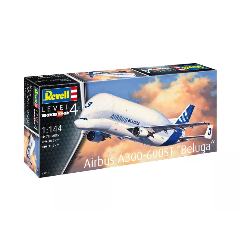 Revell 1/144 mierka Airbus A300-600 pc(s) Beluga stavebnica modelu