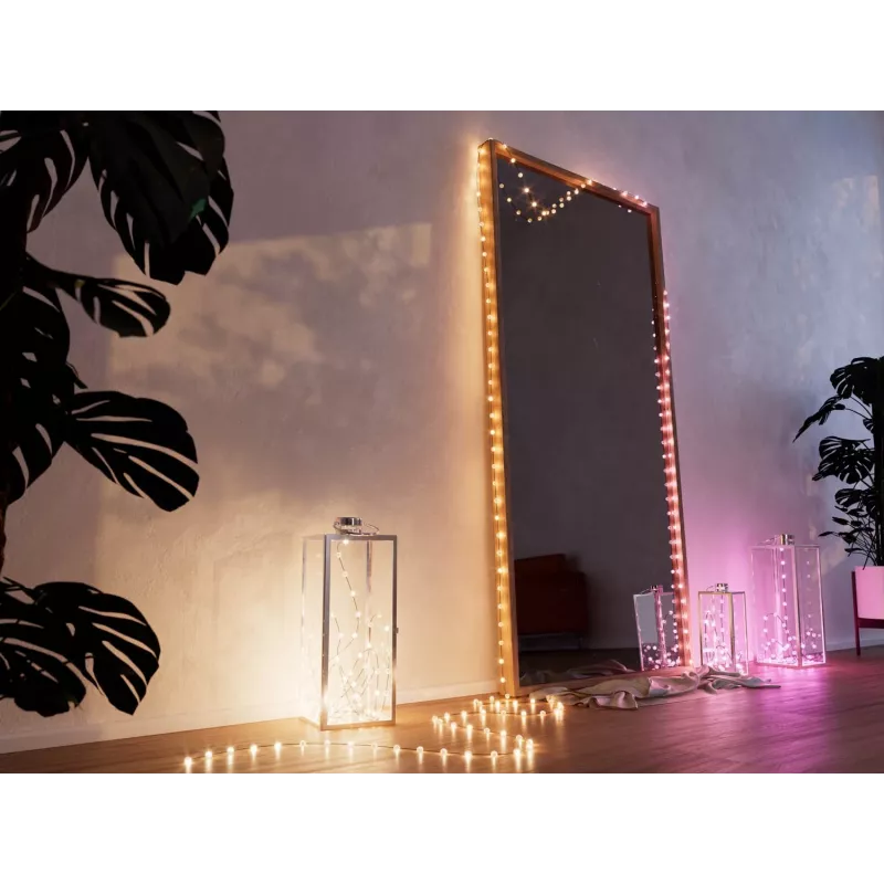 Inteligentná svetelná reťaz Twinkly Strings USB-C Pearls Wi-Fi/Bluetooth multicolour