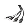 Belkin Secure KVM Combo kábel - video / USB / audio kábel - TAA-kompatibilný - USB, mini jack, HDMI (M)