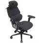 Gamingová stolička thunder x3 FLEX Pro Fabric sivá — ergonomická otočná stolička, nastaviteľné podrúčky a sklon