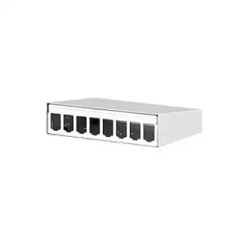 METZ CONNECT BTR E-DAT modul - inštalačná skrinka sieťové rozhranie - Pure White, RAL 9010 - 8 portov - pre P/N: 1308990111-I (130861-0802-E)