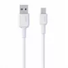 AUKEY CB-NAC1 biely nylonový kábel USB-C na USB-A