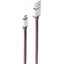 USB kábel ShiverPeaks BS14-50096 0,9 m USB A Micro-USB B červený