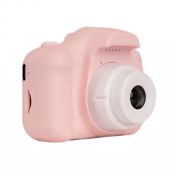 Detský digitálny fotoaparát DENVER KCA-1340RO — kompaktný 85 g, ružový