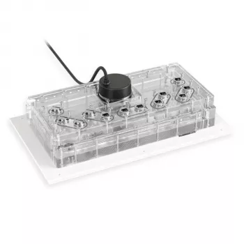 Alphacool Distroplate Apex Dark Base Pro 901 RGB Support — rozdeľovacia doska pre PC vodné chladenie, model 14658