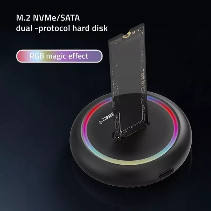 M.2 SSD dokovacia stanica QOLTEC 52275 pre SATA a NVMe disky, USB pripojenie