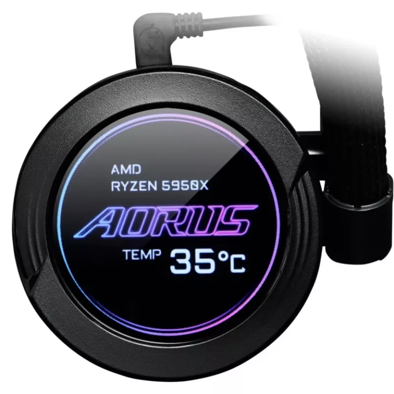 GIGABYTE AORUS WATERFORCE X 280 procesorový all-in-one kvapalinový chladič, čierny, 1 ks