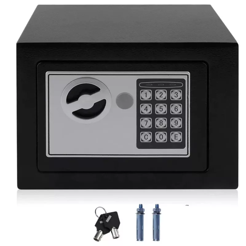 Elektronický trezor Extralink Home S-406 s digitálnym kódom a kľúčmi