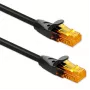 Ethernetový patch kábel QOLTEC UTP Cat6 10 m, 2×RJ45, čierny