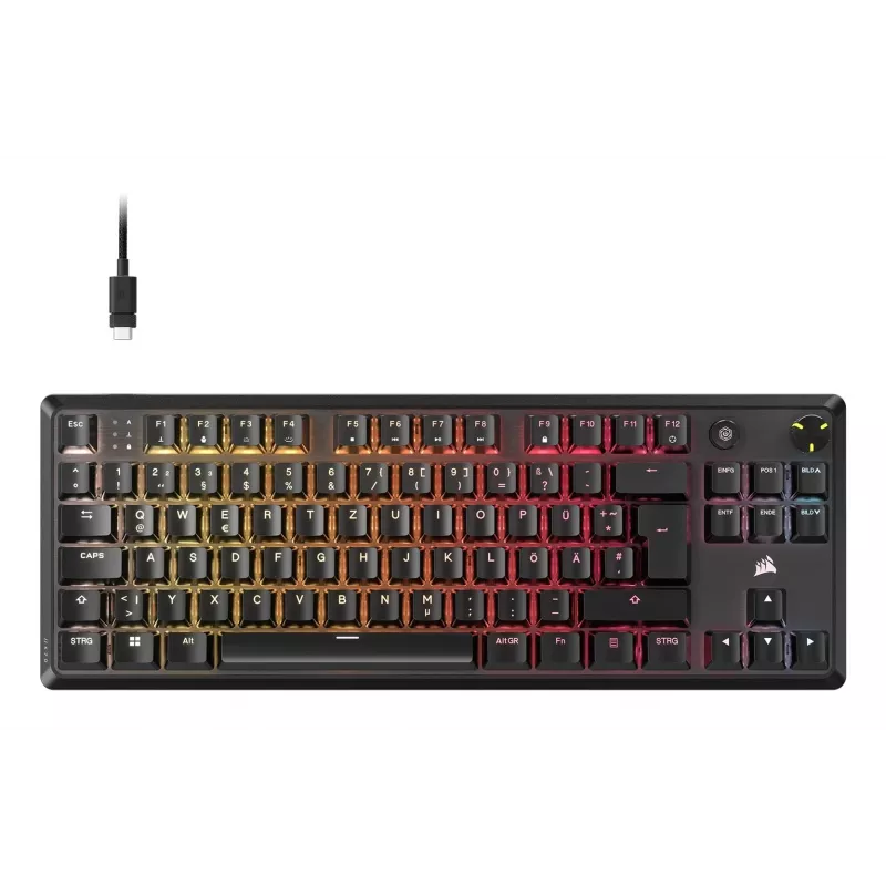CORSAIR K70 Core TKL USB RGB LED mechanická herná klávesnica, čierna