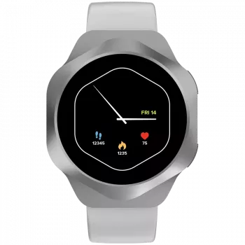 Smart Watch CANYON Hexagon 88 BT-CALL strieborná