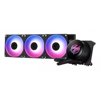 All-in-One kvapalinový chladič MSI MPG CORELIQUID P13 — 120-mm ventilátor, 3-ventilátorový radiátor, podpora LGA 1851, čierny