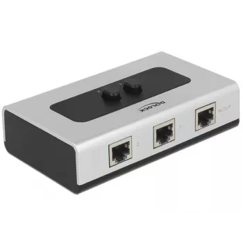 Hub DeLOCK 87673 1000 Mbit/s čierny sivý