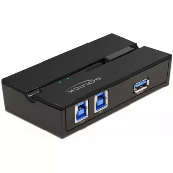 DeLOCK 11495 počítačový prepínač dát 5 Gbit/s čierna plast
