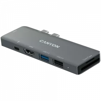 Canyon DS-5 USB 2.0 Type-C sivý SD čítačka kariet 60 Hz