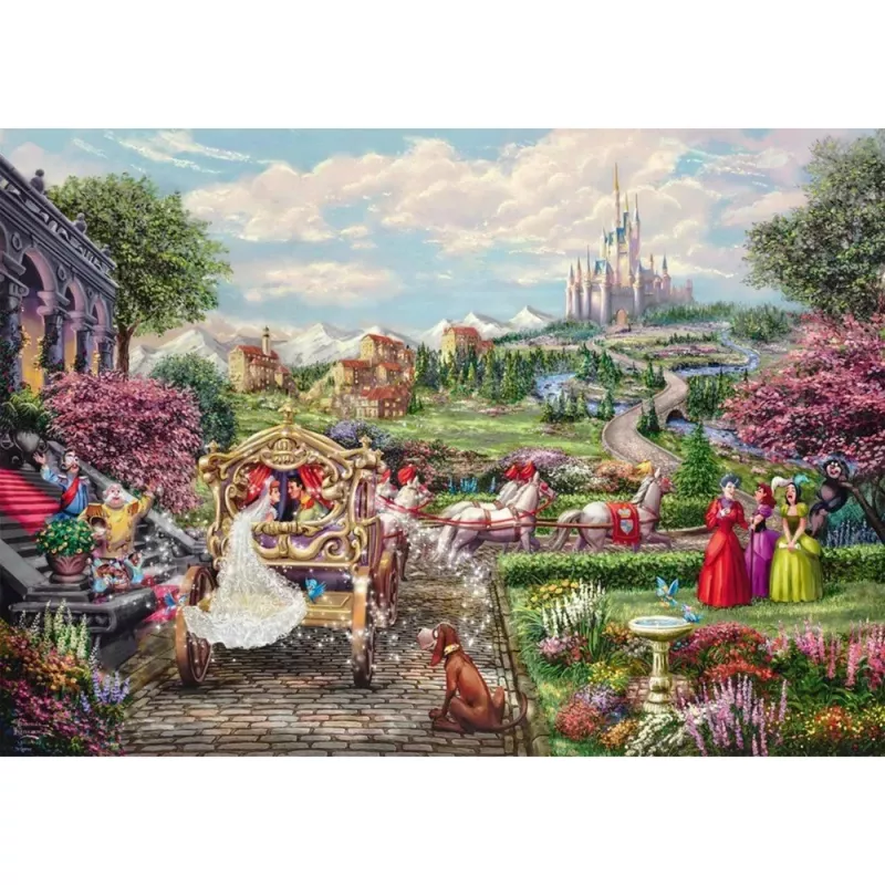 Thomas Kinkade Studios: Disney Dreams Collection - Cinderella Happily Ever After, puzzle 1000 dielikov