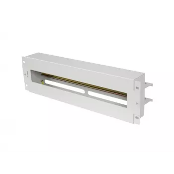 Lanberg AK-VDP103-S 19-palcový 3U panel na rozvod napätia s lištou DIN TS-35, sivý