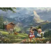 Thomas Kinkade Studios: Disney - Mickey & Minnie in den Alpen, puzzle 1000 dielikov