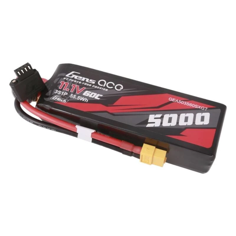 Gens ace G-Tech 5000mAh 11.1V 60C 3S1P Short-Size Lipo s konektorom XT60