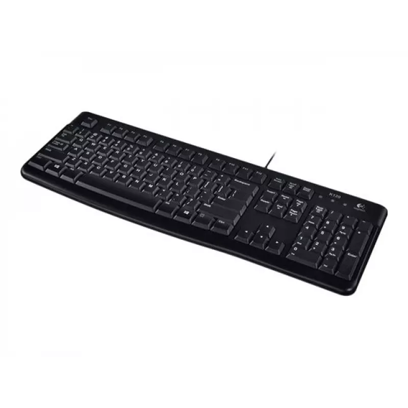 K120 káblová klávesnica, káblová, USB, QWERTZ, čierna