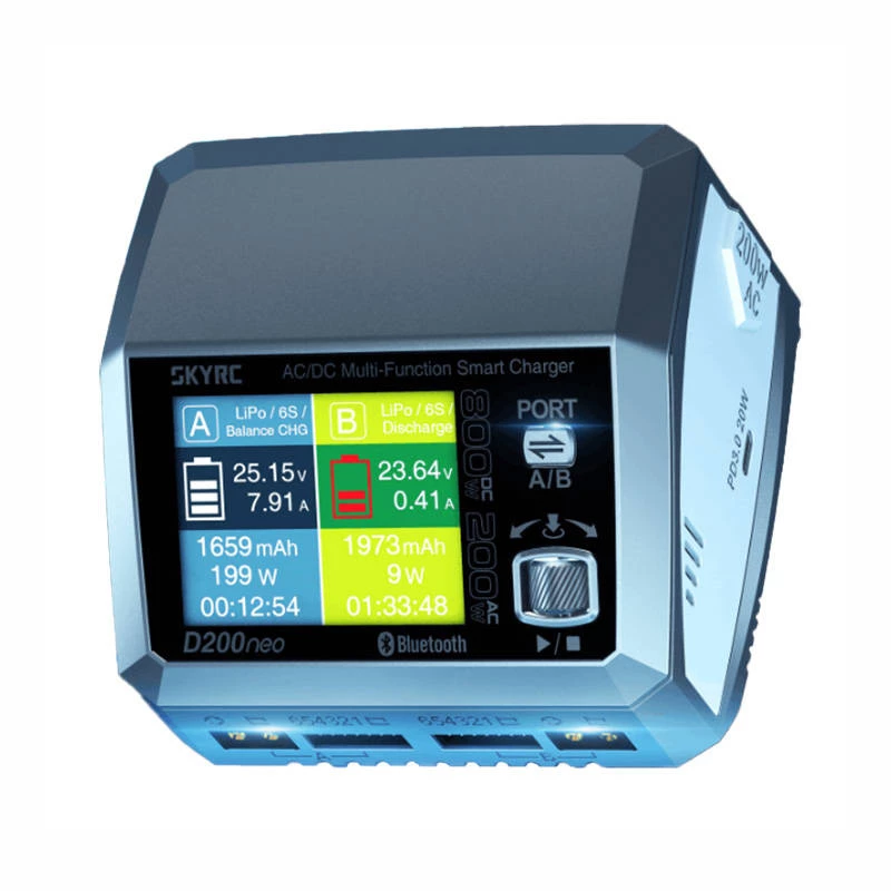 Nabíjačka batérií SkyRC D200 neo AC DC LiPo Li-Ion LiFePO4 35A