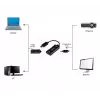 Videokáblový adaptér GEMBIRD A-HDMIF30-DPM-01 HDMI Type-A na DisplayPort 0,15 m čierny
