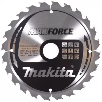 Makita MAKFORCE – kotúč na okružnú pílu – na drevo – 190 mm – 24 zubov