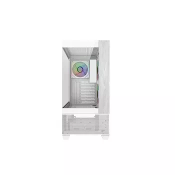 Cooler Master E690-WHNN-S00 Elite 690 WOOD biela, 270° Full-View temperované sklo, Seamless Bevel