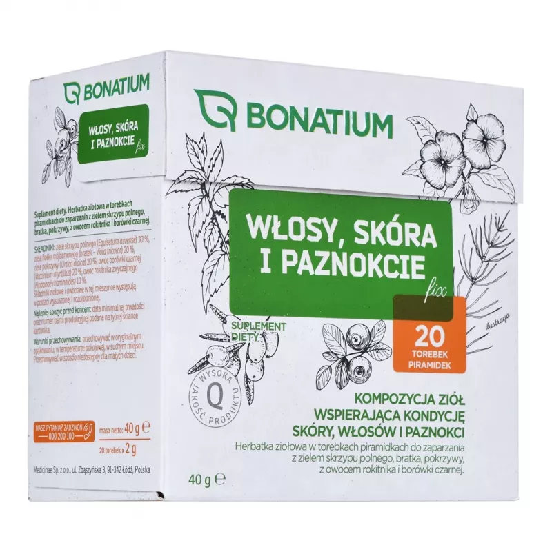 Bonatium bylinný čaj vlasy, pokožka a nechty Fix 20 ks
