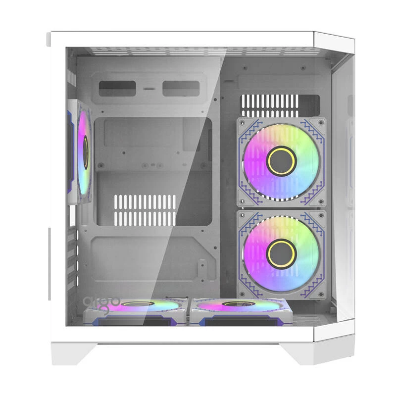 Darflash FT350 počítačová skriňa + 5 aRGB ventilátorov (biela)