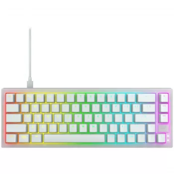 CHERRY K5V2 Kompaktná klávesnica Gaming USB QWERTY anglická biela 67 klávesov RGB LED