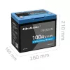 LiFePO4 batéria QOLTEC 12,8 V 100 Ah s Bluetooth — 12,8 V 100 Ah