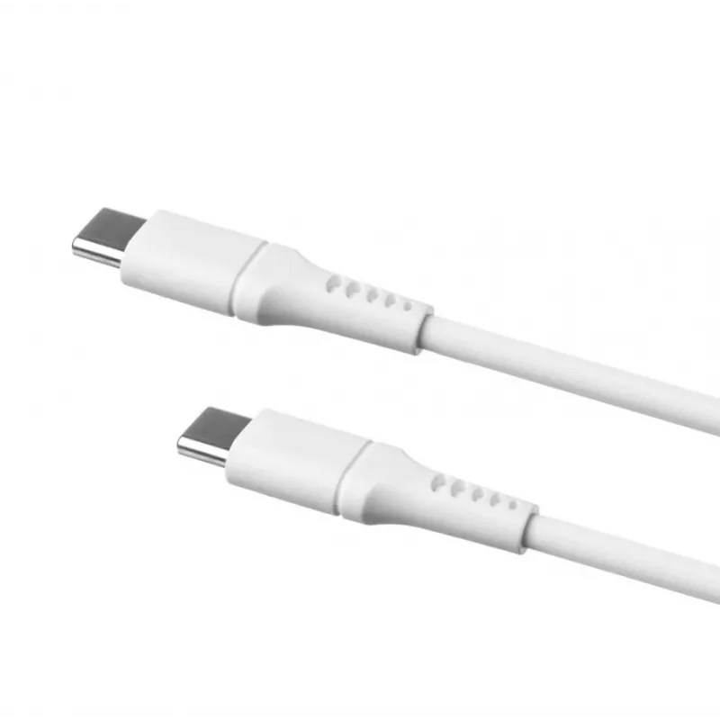 USB-C na USB-C pevný kábel FIXED FIXDLS-CC2-WH, 2 m, 60 W