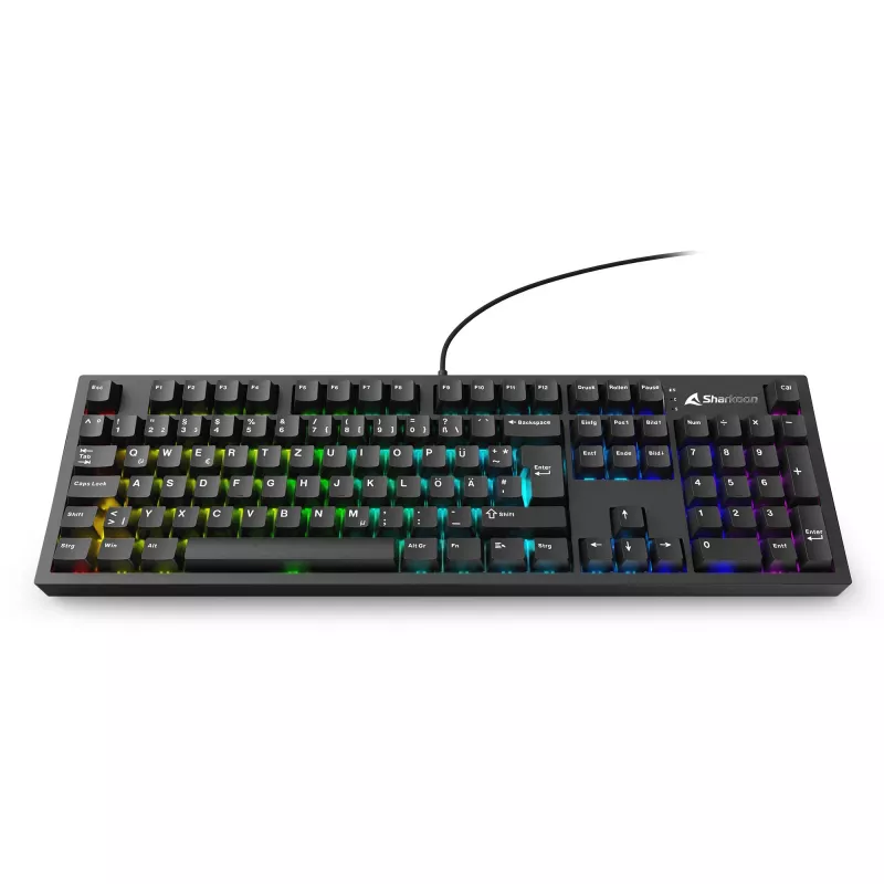 Sharkoon OfficePal KB70W Mech mechanická klávesnica, Linear Silent, rozloženie DE