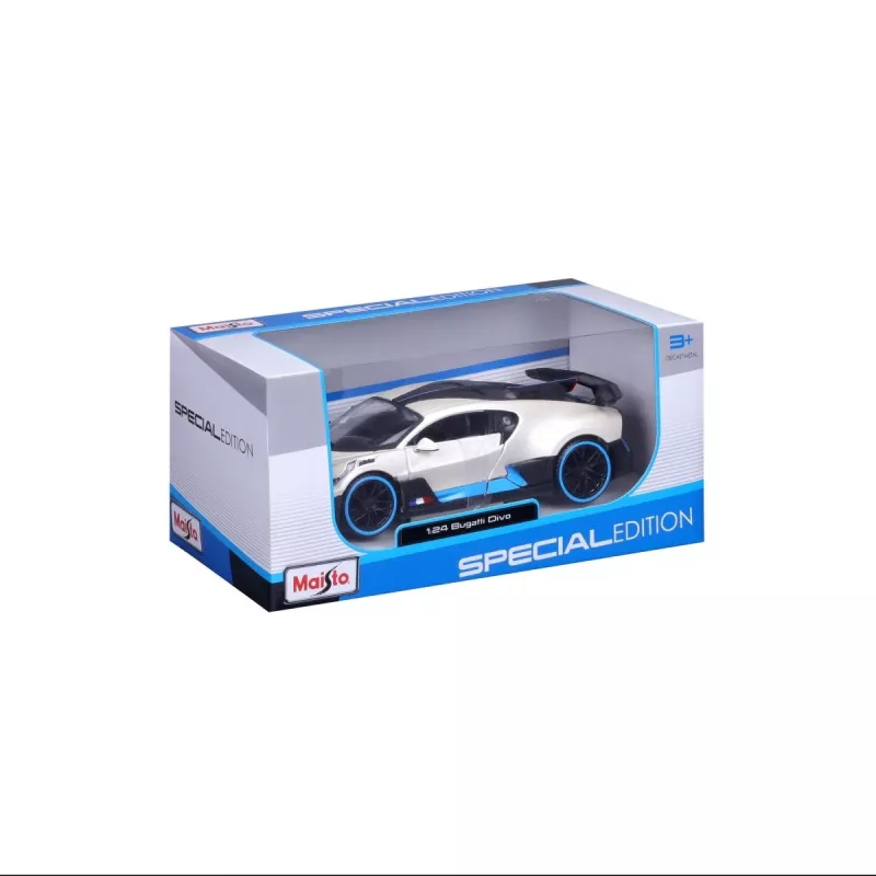 Model kompozit Bugatti Divo 1/24 biela