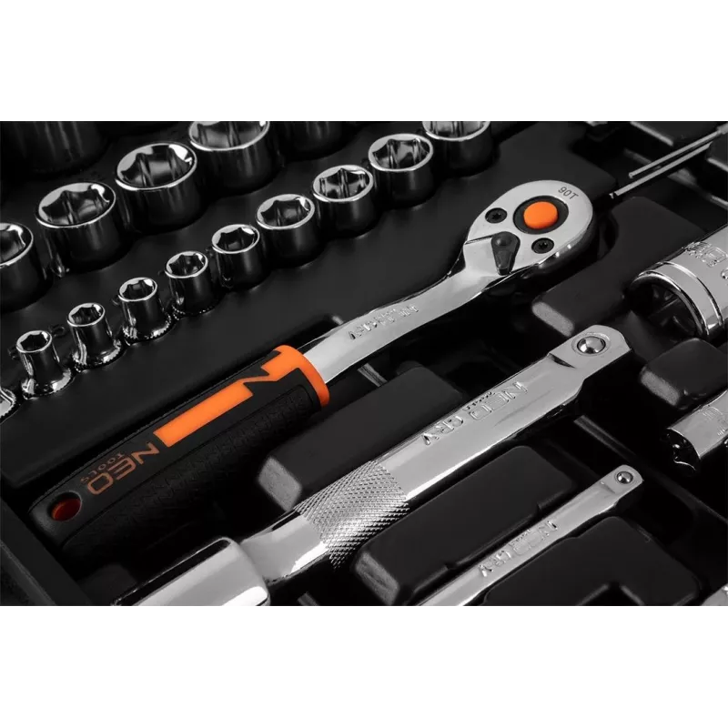 NEO tools 10-054 sada nástrčných kľúčov/račne