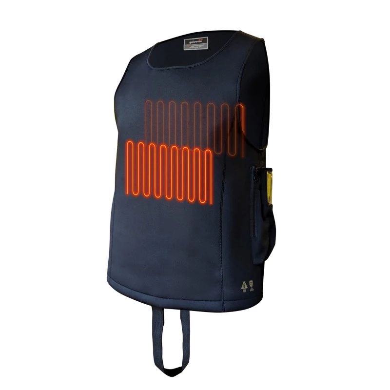 Glovii GMV1M Vodácka vesta čierna Softshell