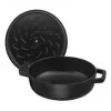 Staub Chistera 40511-472-0 pekáč 28 cm, okrúhly, liatinový, 3,7 l, čierny