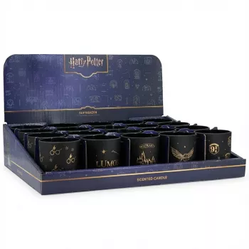 Displej voňavých sviečok Harry Potter pultový displej čierny 20×135g (5×4)