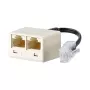 METZ CONNECT UAE - sieťový adaptér - RJ-45 (W) na RJ-45 (M) - 10 cm - perlová biely (130607440101-E)