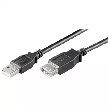 USB predlžovací kábel GOOBAY 93600 — USB A na USB A, USB 2.0, 3 m, čierny