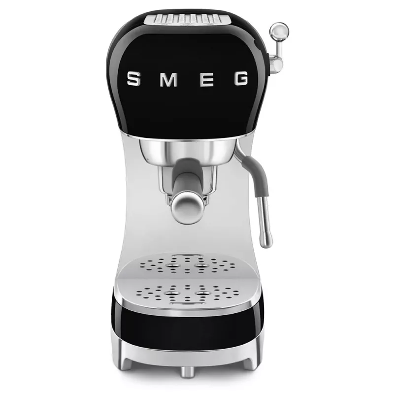 SMEG 50's Style ECF02BLEU espresso kávovar, 15 bar, čierny