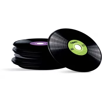 EMTEC Vinyl Look - 10 x CD-R - 700 MB (80 min) 52x - modrá, žltá, fialová, zelená, ružová - Slim Jewel Case