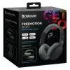 Defender FreeMotion B480 63480 bezdrôtové slúchadlá na uši, Bluetooth 5.3, USB-C, AUX, microSD, až 14 h, 20-20000 Hz, čierne
