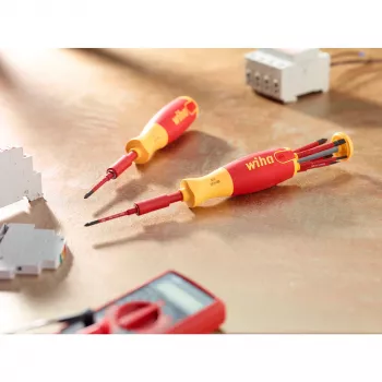Sada skrutkovačov wiha 41157 LiftUp electric, izolované červená/žltá, 7-dielna