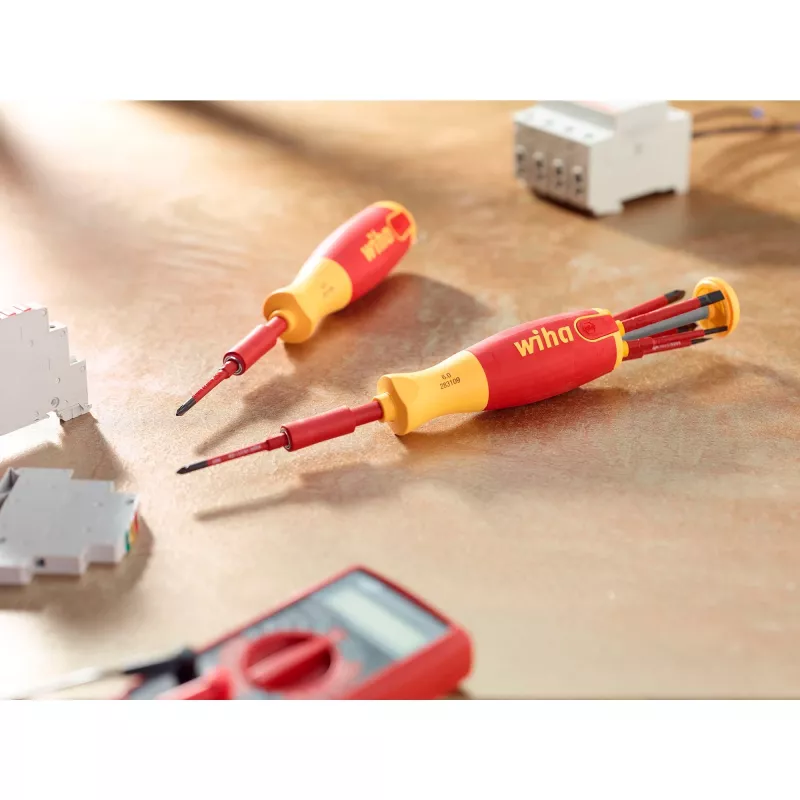 Sada skrutkovačov wiha 41157 LiftUp electric, izolované červená/žltá, 7-dielna