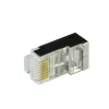 Konektor CAT.6 RJ45 100 kusov, oranžový
