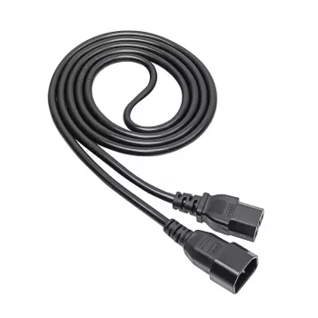 Akyga AK-UP-06 serverový napájací kábel IEC C14 na C15, 1,8 m, čierny