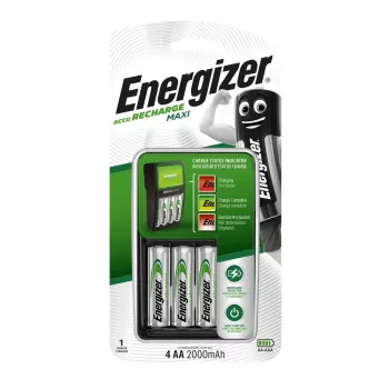 ENERGIZER Maxi ACCU HR6 POW nabíjačka batérií + 2 AA 2000 mAh batérie