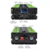 Qoltec Monolith menič napätia | nabíjanie batérie | UPS | 2000W | 4000W | 12V na 230V | čistá sínusovka | LCD čierno-zelený